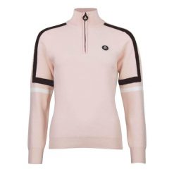 Bardzowy golf 1/2 zamek damski Peak Mountain Asta. Czerwone swetry Peak Mountain, bez wzorów, sportowe, bez ramiączek. W wyprzedaży za 278.00 zł.