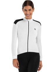 Siroko Koszulka kolarska "Maillot-SRX M4 Eira" w kolorze białym rozmiar: M. Białe t-shirty sportowe SIROKO, m, bez wzorów, bez ramiączek, rowerowe. Za 352.21 zł.