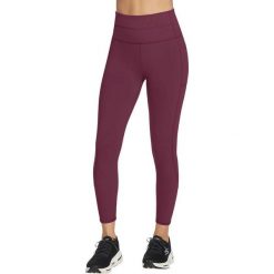 Rajstopy damskie Skechers GO WALK High Waisted 78 Legging. Fioletowe rajstopy Skechers, bez wzorów, z nylonu. Za 390.00 zł.