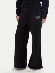 EA7 Emporio Armani Spodnie dresowe 7W000106 AF12473 MC004 Czarny Loose Fit. Czarne spodnie dresowe EA7 Emporio Armani, bez wzorów, z bawełny. Za 329.99 zł.
