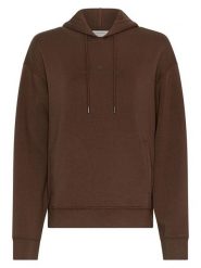 MOSS COPENHAGEN Bluza "Ima Q" w kolorze ciemnobrązowym rozmiar: XS/S. Brązowe bluzy Moss Copenhagen, s, bez wzorów, bez ramiączek, z kapturem. Za 170.47 zł.