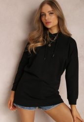 Czarna Bluza Alcousa. Czarne bluzy Renee, s, bez wzorów, z dzianiny, casualowe, bez ramiączek, bez kaptura. W wyprzedaży za 63.99 zł.