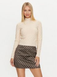Marciano Guess Golf 4YGR36 5718Z Beżowy Regular Fit. Brązowe swetry Marciano Guess, xxl, z aplikacjami, z wiskozy, bez ramiączek. Za 139.99 zł.