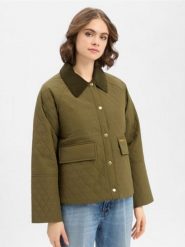 Barbour Damska kurtka pikowana - Kirby Kobiety zielony jednolity, 40. Zielone kurtki Barbour, bez wzorów, klasyczne, bez kaptura. Za 1,199.95 zł.