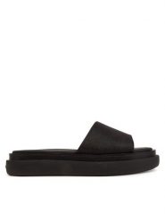 Calvin Klein Klapki Flatform Slide Jacq HW0HW02461 Czarny. Czarne klapki Calvin Klein, bez wzorów, z materiału, bez obcasa, bez zapięcia. Za 269.99 zł.