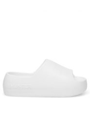 Hunter Klapki S55796-II Biały. Białe klapki Hunter, bez wzorów, z syntetyku, bez obcasa, bez zapięcia. Za 79.99 zł.