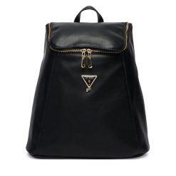 Plecak Guess. Czarne plecaki Guess, z aplikacjami, bez dodatków. Za 329.99 zł.