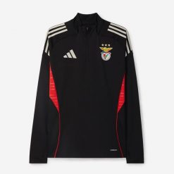 Kurtka treningowa Benfica Lizbona Tiro 25. Czarne kurtki adidas, bez wzorów, sportowe, bez kaptura. Za 304.00 zł.