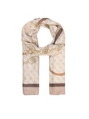 Guess Szal AW5532 VIS03 Beżowy. Brązowe szaliki i kominy Guess, z aplikacjami, z wiskozy. Za 154.99 zł.