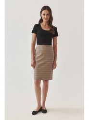 TATUUM Spódnica w kolorze brązowo-czarno-różowym rozmiar: 40. Brązowe spódnice Tatuum, na co dzień, bez wzorów, mini, proste. Za 168.95 zł.