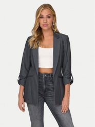 ONLY Marynarka Kayle 15218743 Szary Regular Fit. Szare marynarki i żakiety ONLY, bez wzorów, z syntetyku, bez ramiączek. Za 179.99 zł.