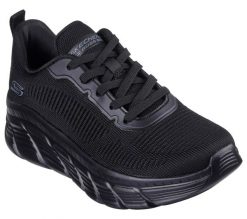 Buty sportowe damskie Skechers Bobs B Flex Hi Fly. Czarne buty treningowe Skechers, bez wzorów, z materiału, bez zapięcia, trekkingowe. Za 390.00 zł.