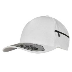 Kieszonkowa Czapka Z Daszkiem. Białe czapki z daszkiem FLEXFIT, bez wzorów. Za 115.99 zł.