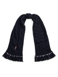 Polo Ralph Lauren Szalik 455P18119001 Granatowy. Niebieskie szaliki i kominy Polo Ralph Lauren, bez wzorów, z wełny. Za 599.99 zł.
