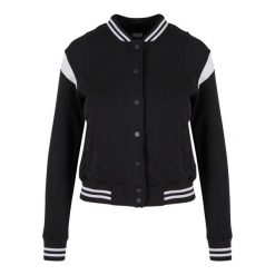 Damska Bluza Dresowa College. Białe bluzy Urban Classics, m, bez wzorów, z dresówki, bez ramiączek, bez kaptura. Za 153.99 zł.