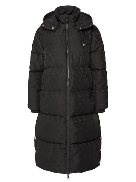 Guess Kurtka zimowa V5BL08 WGLW2 Czarny Regular Fit. Czarne kurtki Guess, na zimę, l, z aplikacjami, z syntetyku, bez kaptura. Za 744.90 zł.