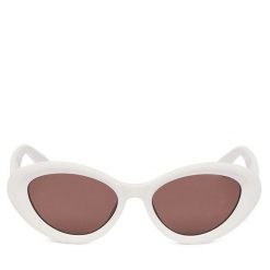 Okulary przeciwsłoneczne JENNY. Białe okulary przeciwsłoneczne Jenny, bez wzorów. Za 39.99 zł.