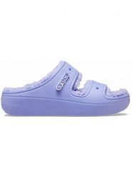 Crocs Klapki w kolorze fioletowym rozmiar: 41/42. Różowe klapki Crocs, bez wzorów, klasyczne, z otwartym noskiem, bez obcasa, bez zapięcia. Za 173.99 zł.