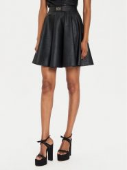 Rinascimento Spódnica z imitacji skóry CFC0120342003 Czarny Regular Fit. Czarne spódnice Rinascimento, l, bez wzorów, ze skóry. Za 469.99 zł.