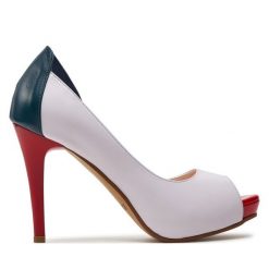 Szpilki R.Polański. Białe szpilki R.Polański, bez wzorów, bez obcasa, na szpilce, bez zapięcia. Za 239.99 zł.