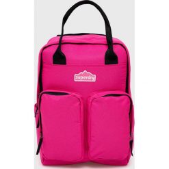 Superdry plecak damski kolor różowy duży gładki. Czerwone plecaki Superdry, bez wzorów, do ręki, bez dodatków. W wyprzedaży za 229.99 zł.