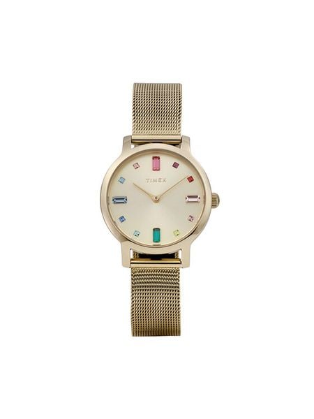 Timex Zegarek Transcend TW2Y26400 Złoty. Żółte, analogowe zegarki Timex, złote. Za 589.99 zł.