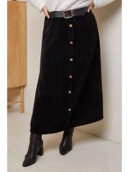 Curvy Lady Spódnica w kolorze czarnym rozmiar: 40/42. Czarne spódnice Curvy Lady, bez wzorów, ze skóry, klasyczne, maxi. Za 131.45 zł.