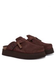 D.Franklin Klapki DFSH414005 Brązowy. Brązowe klapki D.Franklin, bez wzorów, ze skóry, bez obcasa, bez zapięcia. Za 569.99 zł.