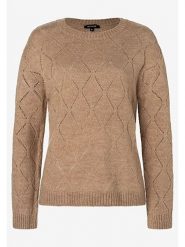 More & More Sweter w kolorze jasnobrązowym rozmiar: 38. Brązowe swetry More & More, bez wzorów, bez ramiączek. Za 176.08 zł.