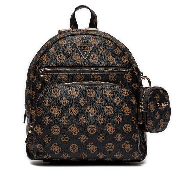 Plecak Guess. Brązowe plecaki Guess, z aplikacjami, bez dodatków. Za 669.99 zł.