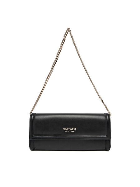 Nine West Torebka EO-Greene Charm-LDA8374 Czarny. Czarne kopertówki Nine West, bez wzorów, z materiału, wizytowe, bez dodatków. Za 107.99 zł.