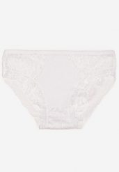 Białe Majtki Figi Ozdobione Subtelną Koronką Hiesa. Białe figi Born2be, z aplikacjami, z bawełny. Za 19.99 zł.