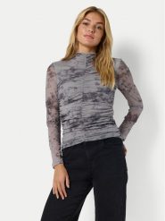 Noisy May Bluzka Iggy 27031592 Szary Slim Fit. Szare bluzki Noisy May, l, bez wzorów, z syntetyku, bez kołnierzyka, bez ramiączek. Za 79.99 zł.