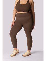 Spaio Legginsy sportowe "Base" w kolorze brązowym rozmiar: 3XL. Brązowe legginsy Spaio, bez wzorów, z materiału, sportowe. Za 130.99 zł.