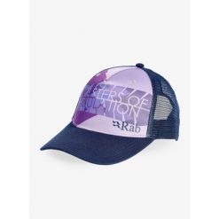 Czapka z daszkiem Rab Trucker Masters Cap - lilac. Fioletowe czapki z daszkiem RAB, bez wzorów, sportowe. Za 106.99 zł.