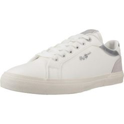 Kapcie PEPE JEANS KENTON COURT W Biały. Białe kapcie Pepe Jeans, bez wzorów, z jeansu. Za 249.99 zł.