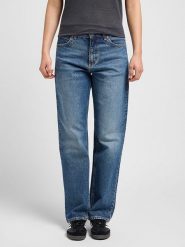 Lee Dżinsy - Comfort fit - w kolorze niebieskim rozmiar: W30/L33. Niebieskie jeansy Lee, l, z aplikacjami, z podwyższonym stanem. Za 123.53 zł.