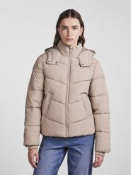 Pieces Kurtka puchowa Jamilla 17126620 Beżowy Regular Fit. Brązowe kurtki Pieces, m, bez wzorów, z puchu, bez kaptura. Za 279.99 zł.
