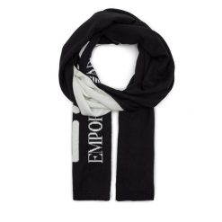 Szalik EA7 Emporio Armani. Czarne szaliki i kominy EA7 Emporio Armani, bez wzorów. Za 169.99 zł.