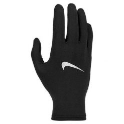 NIKE Rękawiczki do biegania Pacer Liner RG black/silver-L/XL. Czarne rękawiczki Nike, bez wzorów. Za 67.09 zł.