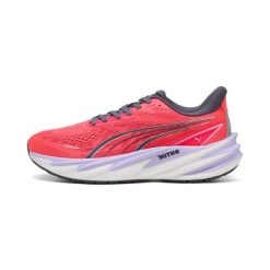 Damskie buty do biegania Puma Velocity Nitro 5. Czerwone buty do biegania Puma, bez wzorów, z materiału, bez zapięcia, do biegania. Za 532.50 zł.
