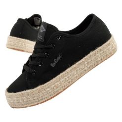 Buty Lee Cooper espadryle damskie LCW-25-44-3216L czarne. Czarne espadryle bez wzorów, z gumy, klasyczne, bez obcasa. Za 197.45 zł.