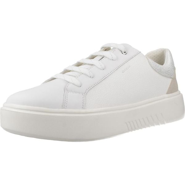 Buty GEOX D NHENBUS Biały. Białe buty trekkingowe Geox, ze skóry, bez zapięcia. Za 365.99 zł.