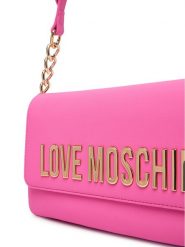 LOVE MOSCHINO Torebka JC4109PP1OKD0604 Różowy. Czerwone torebki klasyczne Love Moschino, bez wzorów, ze skóry, bez dodatków. Za 809.99 zł.