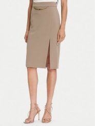 Marciano Guess Spódnica midi 5YGD07 7357A Beżowy Regular Fit. Brązowe spódnice Marciano Guess, z aplikacjami, z syntetyku, midi. Za 390.00 zł.