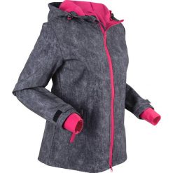 Kurtka funkcyjna softshell bonprix czarno-ciemnoróżowy melanż. Kurtki marki bonprix. Za 169.99 zł.