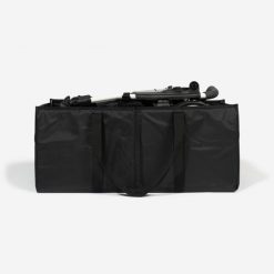 Torba do transportu wózka golfowego Inesis. Czarne torby podróżne INESIS, bez wzorów, z materiału, duże. Za 129.99 zł.