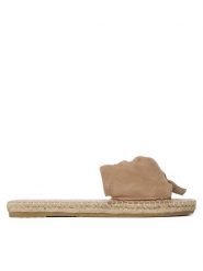 Manebi Espadryle Sandals With Knot W 1.9 JK Beżowy. Brązowe espadryle Manebi, bez wzorów, ze skóry, bez obcasa. Za 649.99 zł.