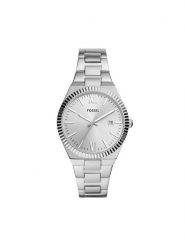 Fossil Zegarek Scarlette ES5300 Srebrny. Szare, analogowe zegarki Fossil, srebrne. Za 559.99 zł.