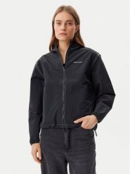 Guess Jeans Płaszcz przejściowy W5GL29 WH8N2 Czarny Regular Fit. Czarne kurtki Guess Jeans, m, z aplikacjami, z jeansu, bez kaptura. Za 289.99 zł.